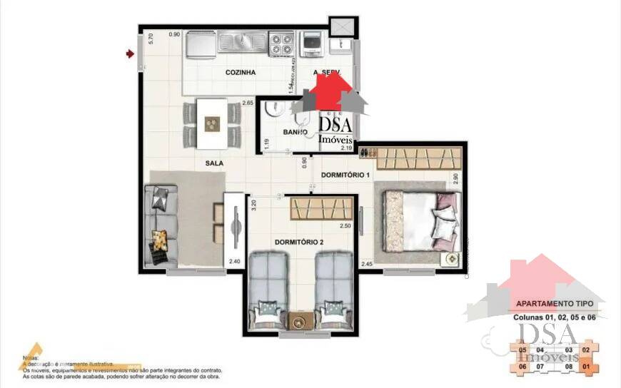 Apartamento, 2 quartos - Foto 6
